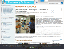 Tablet Screenshot of aboutpharmacyschools.com